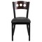 Emma and Oliver Decorative 3 Circle Back Metal Restaurant Dining Chair